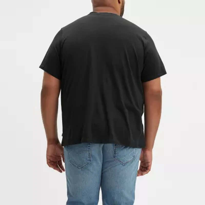 Levi's Big and Tall Mens Crew Neck Short Sleeve Regular Fit Logo Graphic T-Shirt