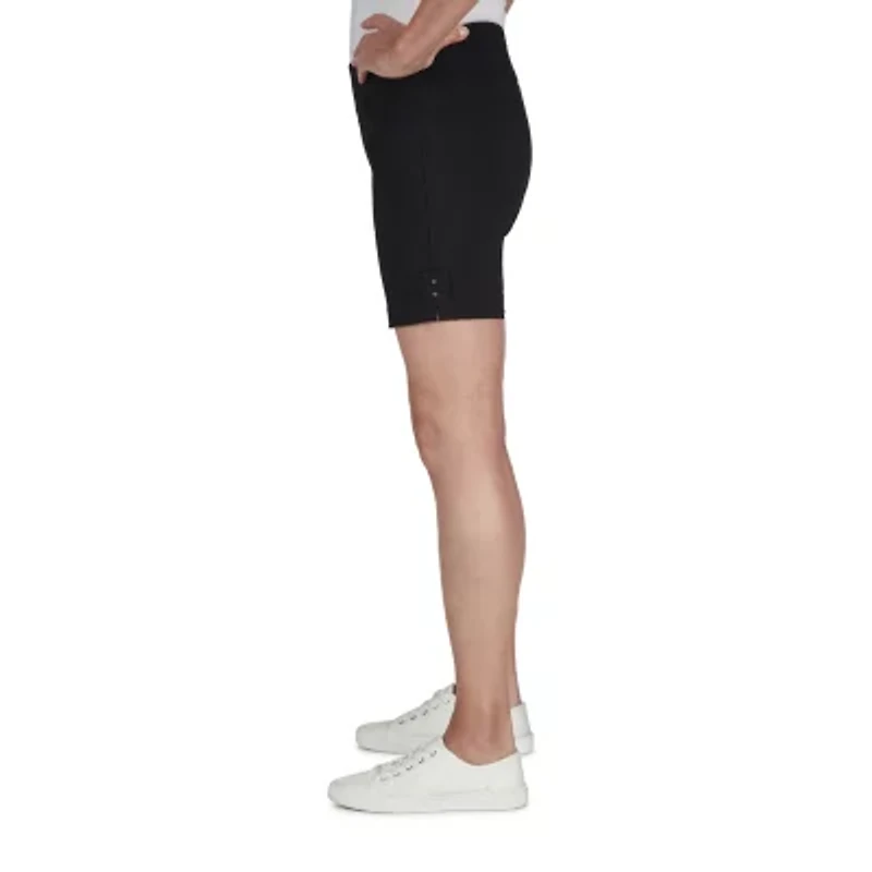 Hearts Of Palm Womens Mid Rise Petite Pull-On Short