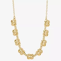 Monet Jewelry Gold Tone Womens 17 Inch Collar Necklace