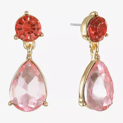 Monet Jewelry Ombre Womens Glass Round Hypoallergenic Drop Earrings