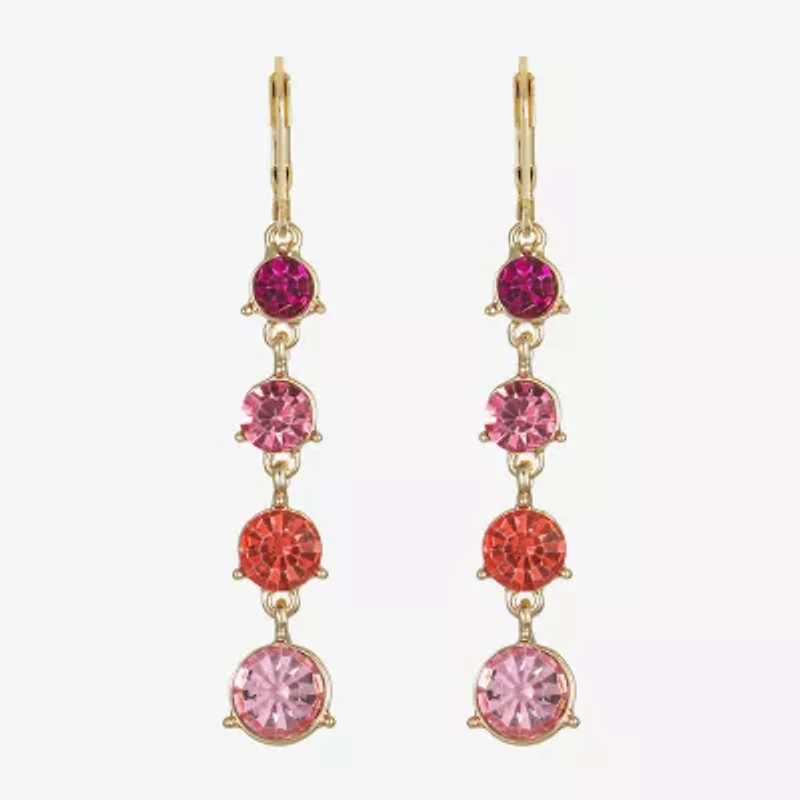 Monet Jewelry Ombre Womens Glass Round Drop Earrings