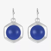 Liz Claiborne Hexagon Womens Drop Earrings