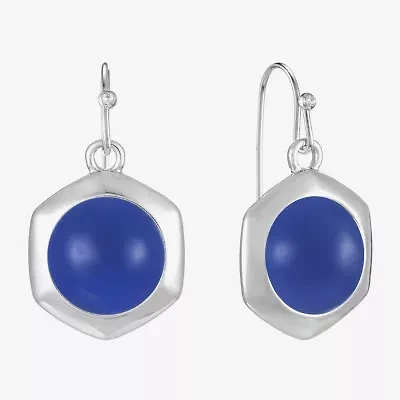 Liz Claiborne Hexagon Womens Drop Earrings
