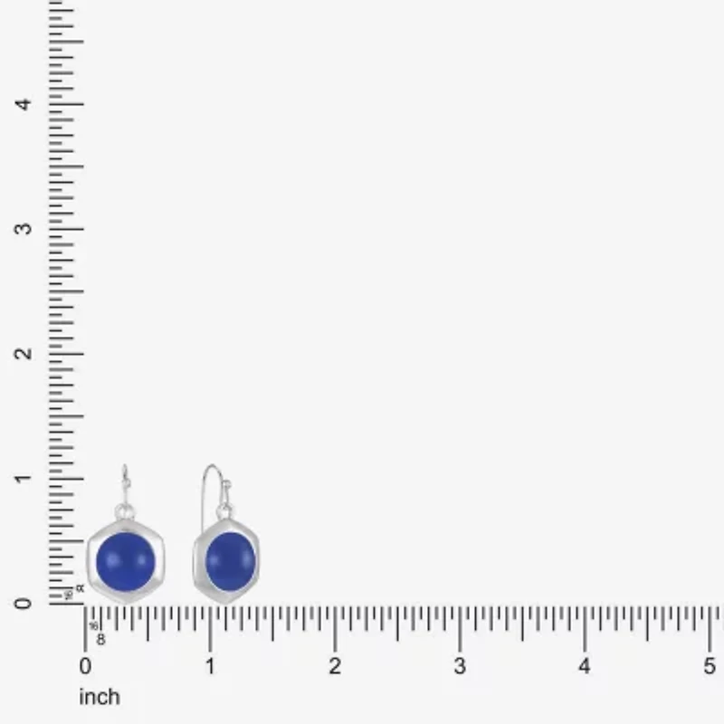 Liz Claiborne Hexagon Womens Drop Earrings