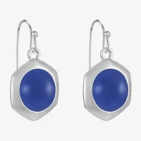 Liz Claiborne Hexagon Womens Drop Earrings