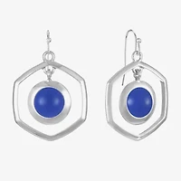 Liz Claiborne Hexagon Womens Drop Earrings