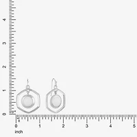 Liz Claiborne Hexagon Womens Drop Earrings