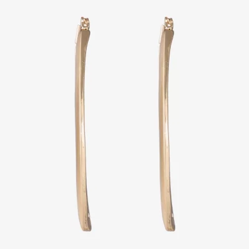 Liz Claiborne Womens 48mm Hypoallergenic Hoop Earrings