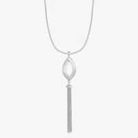 Liz Claiborne Tassel Womens 32 Inch Pendant Necklace