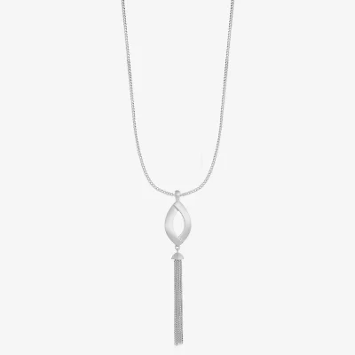 Liz Claiborne Tassel Womens 32 Inch Pendant Necklace