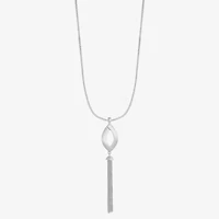 Liz Claiborne Tassel Womens 32 Inch Pendant Necklace