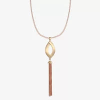 Liz Claiborne Tassel Womens 32 Inch Pendant Necklace