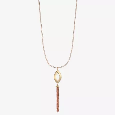 Liz Claiborne Tassel Womens 32 Inch Pendant Necklace