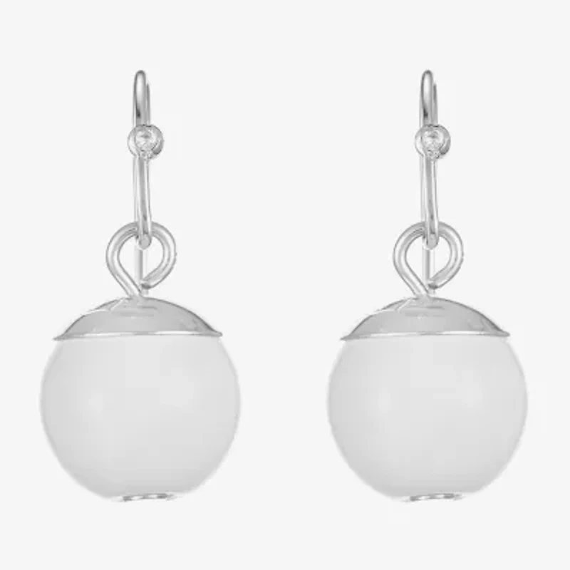 Liz Claiborne Womens Round Drop Earrings