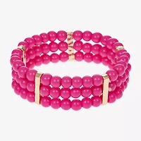 Liz Claiborne Womens Round Stretch Bracelet