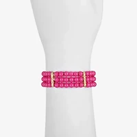Liz Claiborne Womens Round Stretch Bracelet