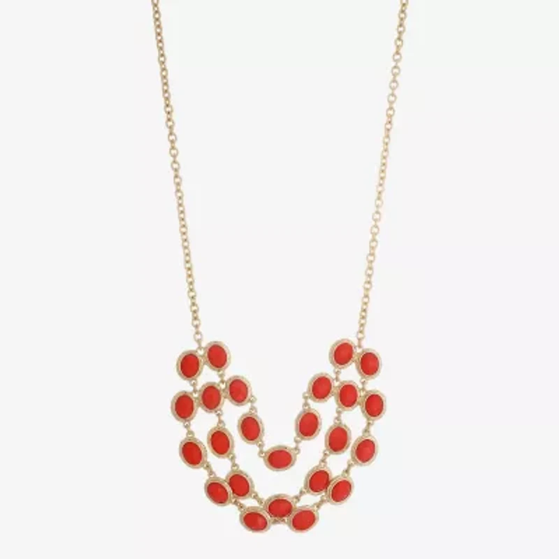 Monet Jewelry Womens Gold Tone 18 Inch Strand Necklace