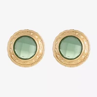 Monet Jewelry Gold Tone 13.6mm Oval Stud Earrings