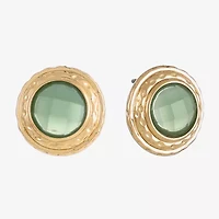 Monet Jewelry Gold Tone 13.6mm Oval Stud Earrings