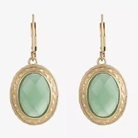 Monet Jewelry Gold Tone Womens Oval Drop Earrings