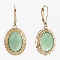Monet Jewelry Gold Tone Womens Oval Drop Earrings