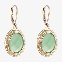 Monet Jewelry Gold Tone Womens Oval Drop Earrings