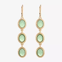 Monet Jewelry Gold Tone Oval Drop Earrings