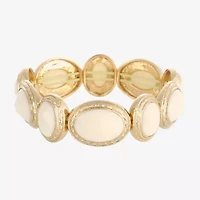 Monet Jewelry Gold Tone Womens Oval Stretch Bracelet