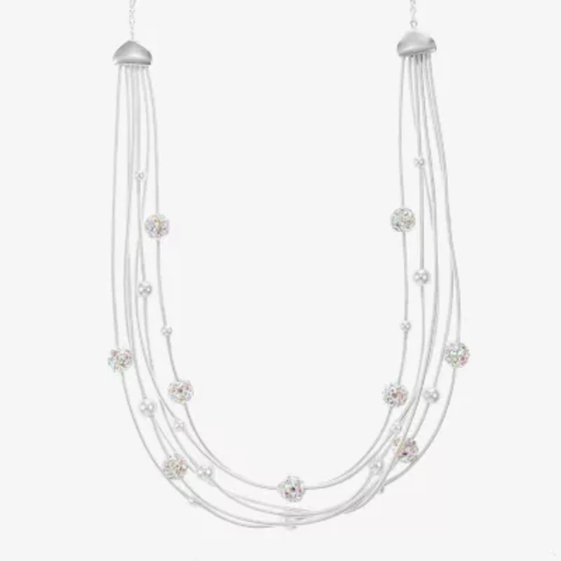 Monet Jewelry Womens Glass 18 Inch Strand Necklace