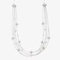 Monet Jewelry Womens Glass 18 Inch Strand Necklace