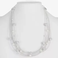 Monet Jewelry Womens Glass 18 Inch Strand Necklace