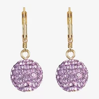 Monet Jewelry Womens Glass Round Drop Earrings