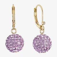 Monet Jewelry Womens Glass Round Drop Earrings