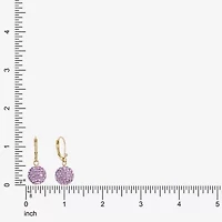Monet Jewelry Womens Glass Round Drop Earrings