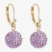 Monet Jewelry Womens Glass Round Drop Earrings