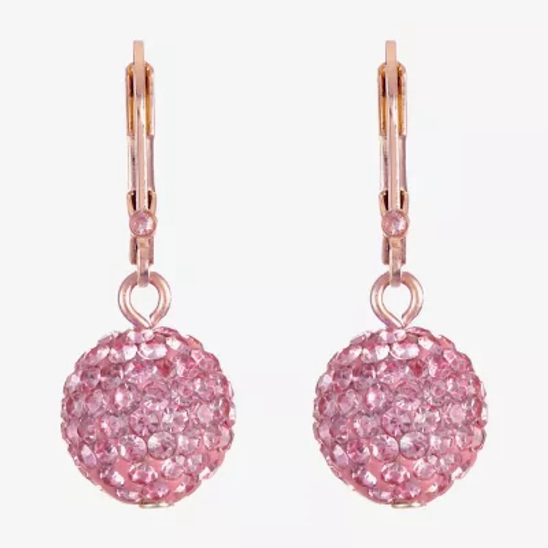 Monet Jewelry Womens Glass Round Drop Earrings
