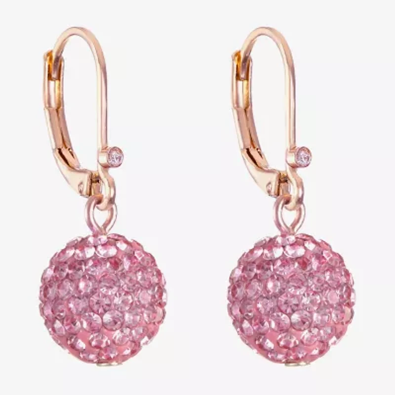 Monet Jewelry Womens Glass Round Drop Earrings