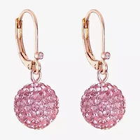 Monet Jewelry Womens Glass Round Drop Earrings
