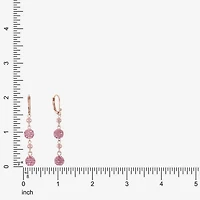Monet Jewelry Womens Glass Simulated Pearl Drop Earrings