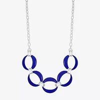 Liz Claiborne Open Link Womens 17 Inch Collar Necklace