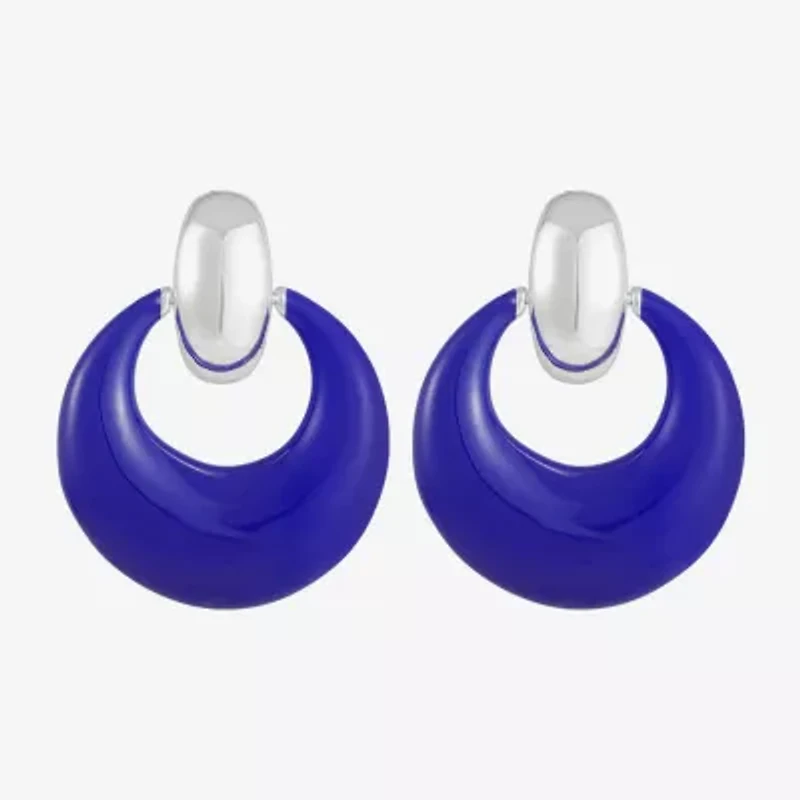 Liz Claiborne Doorknocker Womens Hypoallergenic Drop Earrings
