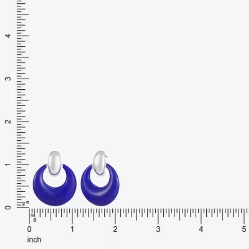 Liz Claiborne Doorknocker Womens Hypoallergenic Drop Earrings