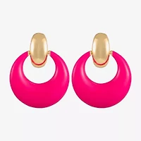 Liz Claiborne Doorknocker Womens Hypoallergenic Drop Earrings