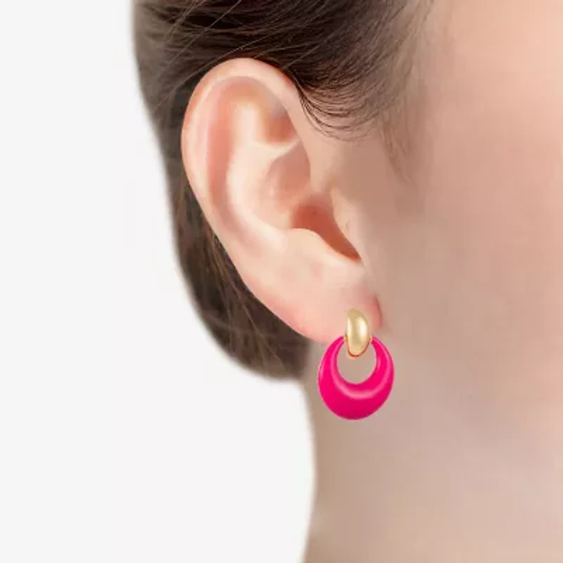 Liz Claiborne Doorknocker Womens Hypoallergenic Drop Earrings