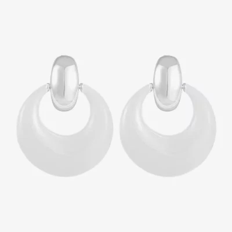 Liz Claiborne Doorknocker Womens Hypoallergenic Drop Earrings