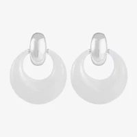 Liz Claiborne Doorknocker Womens Hypoallergenic Drop Earrings