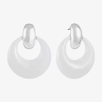 Liz Claiborne Doorknocker Womens Hypoallergenic Drop Earrings