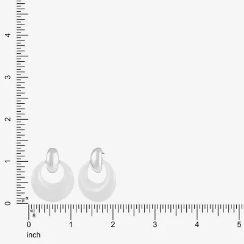 Liz Claiborne Doorknocker Womens Hypoallergenic Drop Earrings
