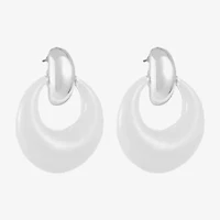 Liz Claiborne Doorknocker Womens Hypoallergenic Drop Earrings
