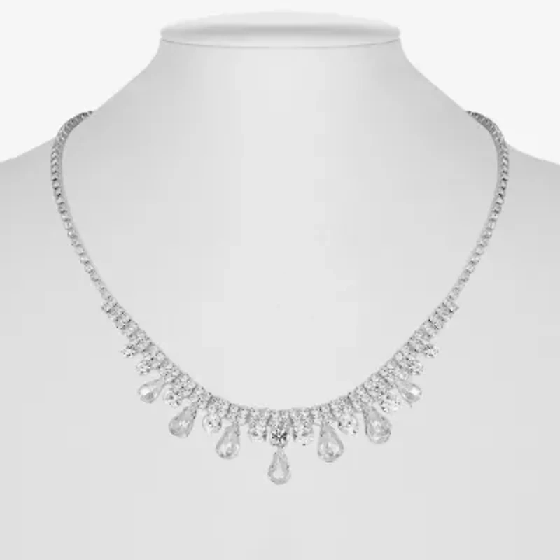 Monet Jewelry Timeless Frontal Womens 17 Inch Collar Necklace